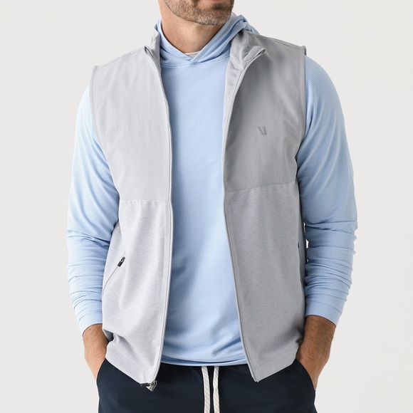 Vuori Men’s Sunday Element Vest - Platinum Heather Small